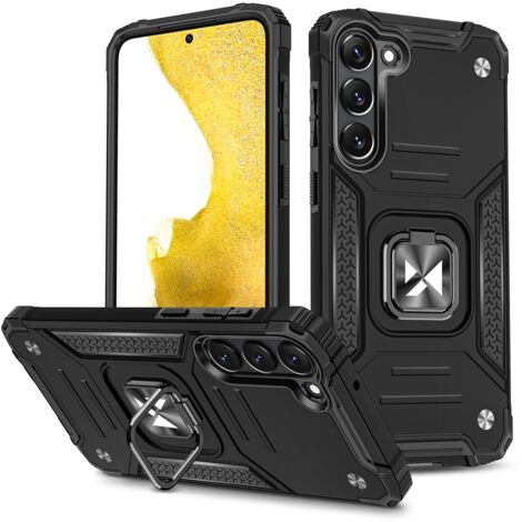 Coque blindée pour Samsung Galaxy S23, support magnétique Ring Armor, noir (1/5)