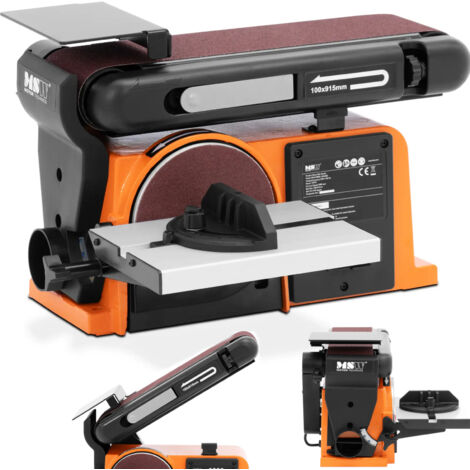 Mini Meuleuse Polisseuse Sur Table Double Tête - Ponceuse à Bande CNCEST 200W