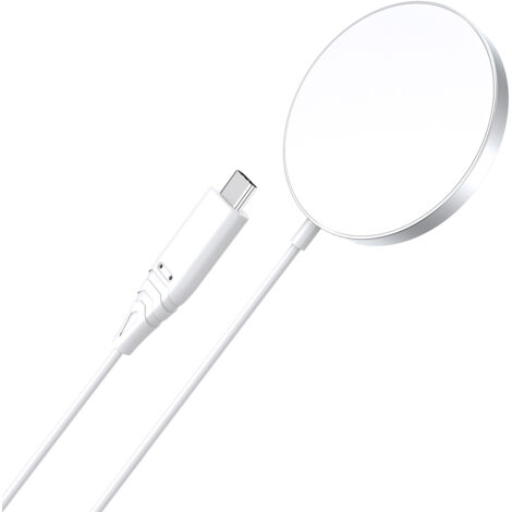 Chargeur à Induction Magnétique 15W Pour IPhone 15/14/13/12 - Charge Rapide Compatible - Aimant Puissant, Câble Inclus - 8