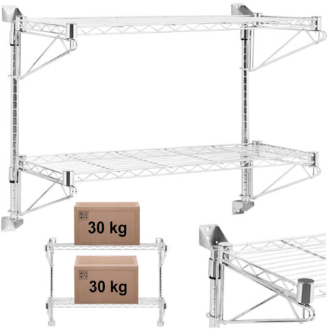 Etagère grillagée double paroi jusqu'à 60 kg 90 x 35 x 60 cm (1/5)