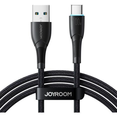 Câble USB-A / USB-C Joyroom Starry série SA32-AC6 100 W 1 m - noir (1/5)