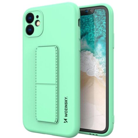 Coque en silicone avec support pour Samsung Galaxy A72 4G Kickstand Case menthe (1/5)
