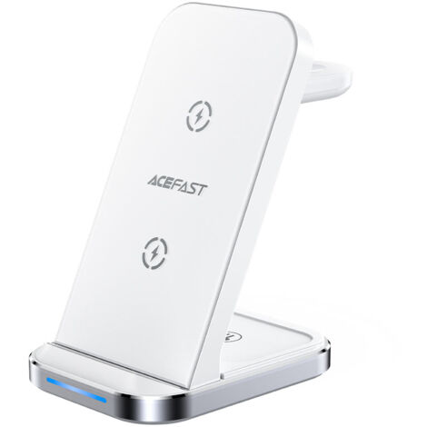 Chargeur Sans Fil 3-en-1 pour iPhone Téléphones Mobiles, Écouteurs et