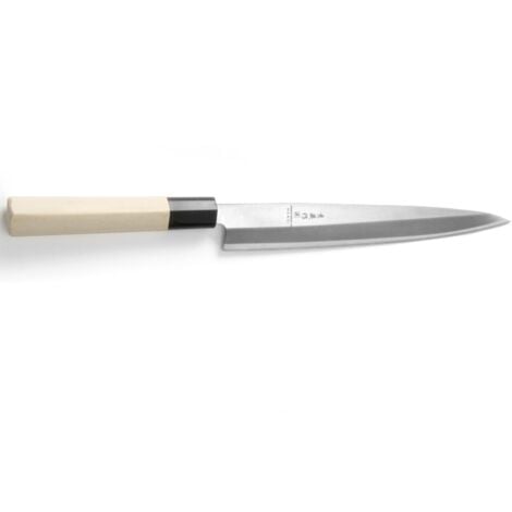 Couteau japonais SASHIMI avec manche en bois 210 mm - Hendi 845059