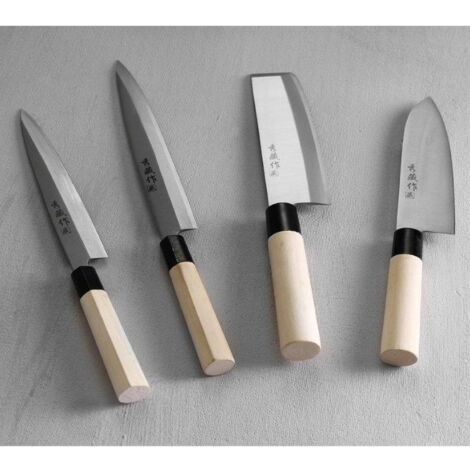 Couteau japonais SASHIMI avec manche en bois 210 mm - Hendi 845059