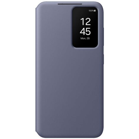 Coque d'origine pour Samsung Galaxy S24 fente pour carte Smart View Wallet violet (1/4)