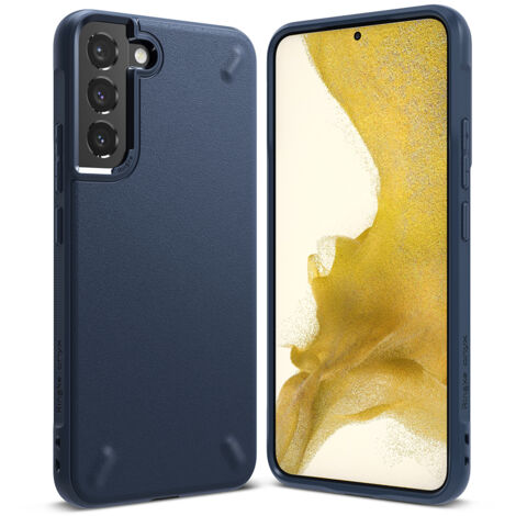 Coque souple et résistante pour Galaxy S22+ Onyx bleu marine (1/3)