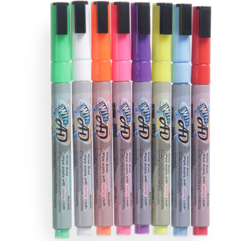 Lot De 8 Marqueurs De Couture - Craies Solubles à L'eau Blanc Et Bleu - Pour Marquage Sur Tissu, Cuir, Feutre - Crayons De Tailleur