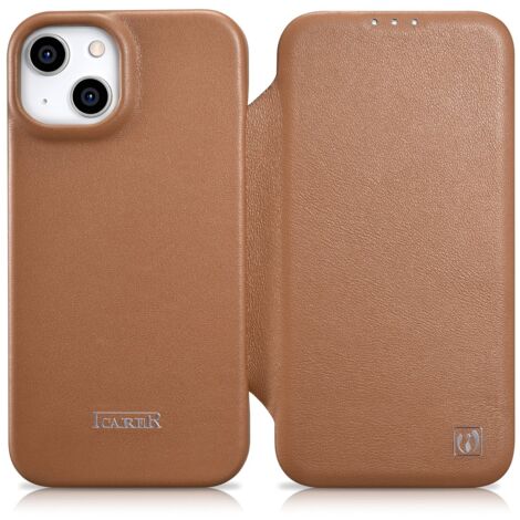 Portefeuille Téléphone Travelon – Cuir Marron, Mains Libres, Fermeture Magnétique