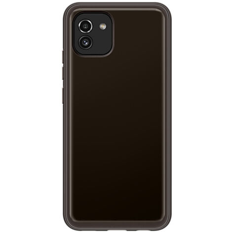 Coque pour Galaxy A03 Soft Clear Cover noir (1/4)