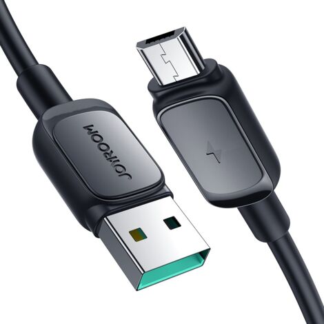 Câble microUSB - USB 2.4A 480Mbps 2m noir