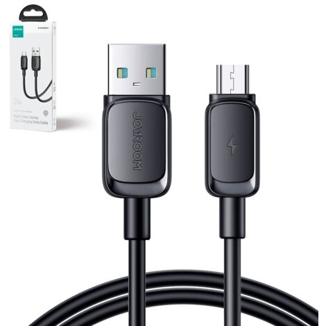 Câble microUSB - USB 2.4A 480Mbps 2m noir