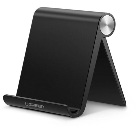 Support pour téléphone de bureau, noir (1/5)