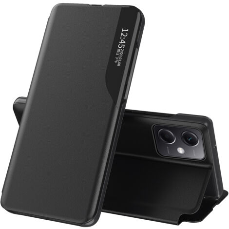 Housse avec rabat et support pour Xiaomi Redmi Note 12 5G / Poco X5 5G Eco Leather noir (1/5)