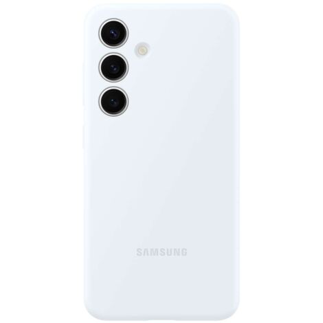 Coque en silicone d'origine pour Samsung Galaxy S24 Silicone Case blanc (1/3)