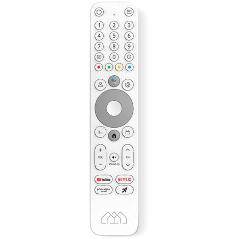 Télécommande vocale Bluetooth HOMATICS Box BT de remplacement pour HOMATICS Box R Lite 4K et KICKPI, certifiée Google et Netflix  44