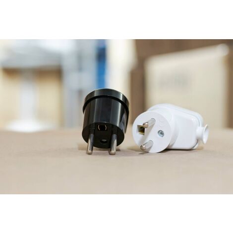 FICHE D'ANGLE FICHE SECTEUR AMOVIBLE 2P+Z WT-16 NOIR