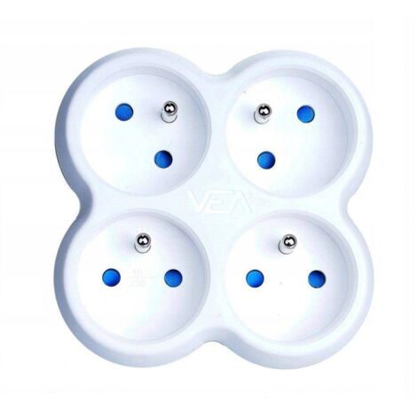 SPLITTER RÉSEAU VOLEUR 4 PRISES IP20
