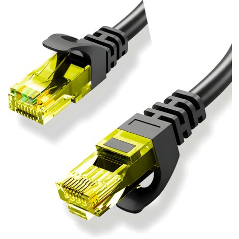 CDL Micro Lot De 10 Câbles Réseau éthernet Cordon RJ45 Blanc 0,5 M