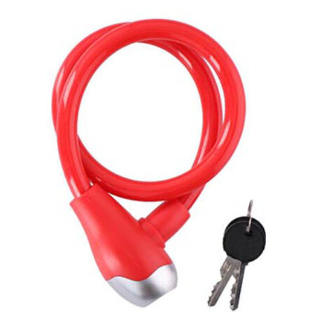 Antivol spirale à clé Leoshi violet 10 mm x 150 cm - Équipement vélo