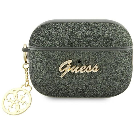 Étui Guess Glitter Flake 4G Charm vert pour AirPods Pro 2 (1/4)