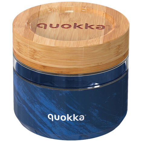Quokka Deli Food Jar - Récipient alimentaire / boîte à lunch en verre 500 ml (grain de bois) (1/3)