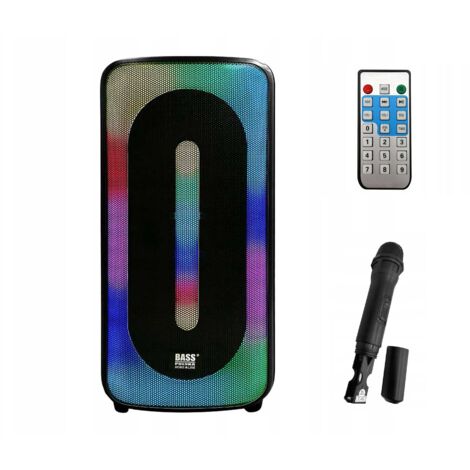 Enceinte Bluetooth portable 150W avec microphone – Fonction karaoké et radio – Autonomie jusqu'à 9h – Bluetooth 2.1 + EDR