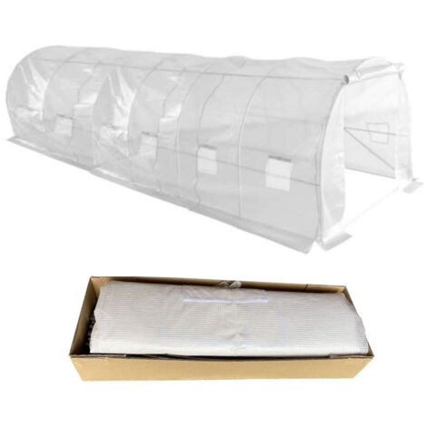 Film de jardin pour tunnel 600 x 300 x 200 cm, UV-12, transparent