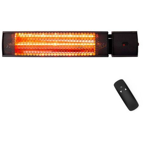 Chauffage infrarouge 1000W/2000W avec télécommande – Surface de chauffage 15-20m² – Installation murale ou plafond – Résistant à la poussière