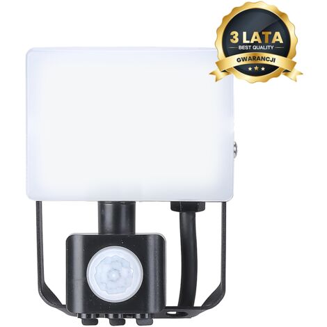 Projecteur LED 10W PIR 950lm 5000K (1/5)