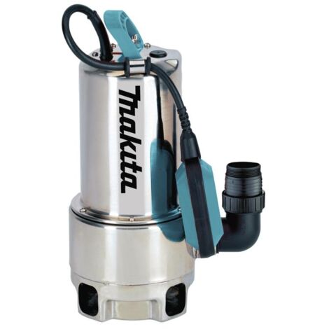Makita – Pompe à immersion pour eaux noires 1100W – Débit max 22000L/h – Hauteur de refoulement 9m – Corps aluminium et inox – PF1110 (1/6)