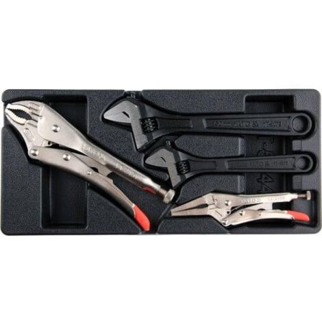Insert pour tiroir, pinces autobloquantes, clés réglables, 4 pièces. YT-55444 yato (1/2)
