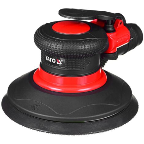 Yato – Ponceuse pneumatique excentrique 150 mm – Oscillation 2,5 mm – Débit 84 l/min – Vitesse 12 000 tr/min – Raccord standard (1/9)
