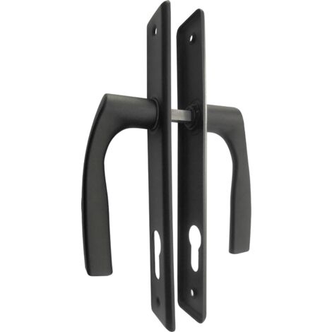 POIGNÉE DE PORTAIL NATI, PEINTE EN NOIR, 90 MM, VERROUILLÉE À CLÉ - MP KL D9KFCZ