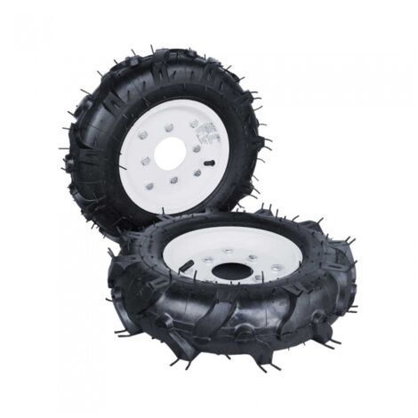 Könner & Söhnen – Roue pneumatique 40 cm pour motoculteur – Largeur 8 cm – Compatible KS 7HP-950A/S – Pour terrains accidentés – Lot de 1 pièce