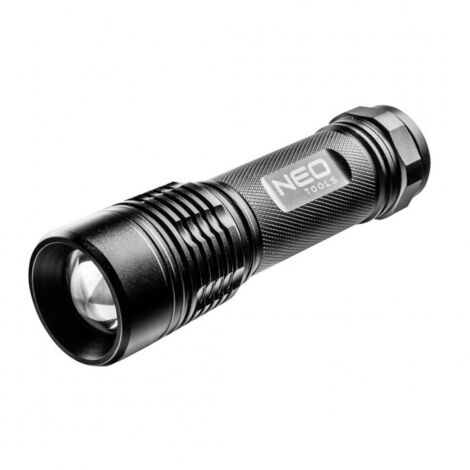 Lampe torche en aluminium 200 lumens, zoom, IPX7, 3 piles AAA (1/3)