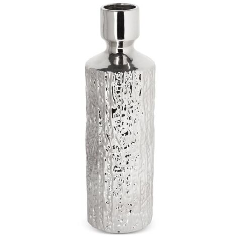 Vase Décoratif Rosenthal Triu Argent - Verre Argenté 22 Cm - Design Moderne - Neuf Sous Emballage