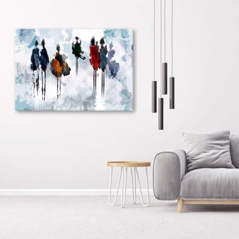 Tableau Abstrait Sur Toile 120x80 Cm ARTTOR - Impression Artistique Multicolore Pour Salon, Chambre, Bureau