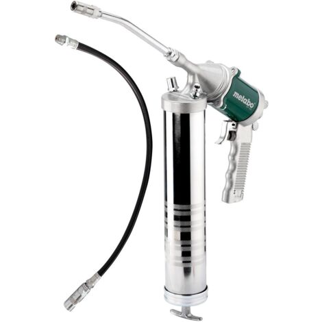 Metabo – Pompe à graisse à air comprimé DFP 400 – Pression 2 - 10 bar – Raccords rigides et flexibles – Lubrification automatique sans fuite