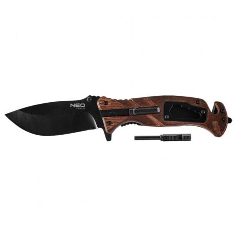 Couteau de survie NEO 6 en 1 - pliable, 22 cm (1/2)