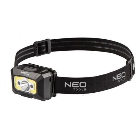 Lampe frontale rechargeable USB 250 lm LED COB + détecteur de mouvement (1/5)