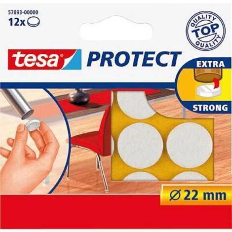 tesa Patin en feutre blanc (Ø) 22 mm 12 pc(s) Y26236 (1/2)