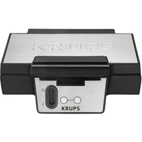 Gaufrier belge Krups FDK251, noir et argent (1/5)
