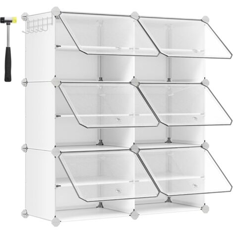Poches Double Face Maille Porte Chaussures Étagère à Chaussures Suspendue MISSLO - 30 Poches, Rotative Double Face - Gris Cintre Rotatif Chaussures Organisateur Chaussures Suspendu