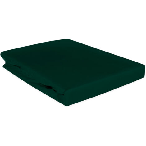 Drap-housse En Satin Polyester - Élastique Sur Tout Le Tour, Taille 135x190x25 Cm, Couleur Blanc - 5