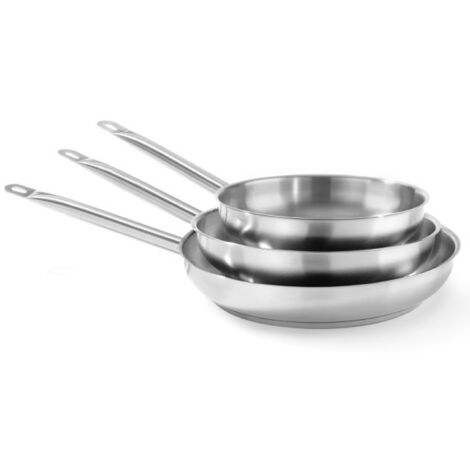 Sauteuse Conique Hendi 830376 - 1.5L, Inox 18/10, Fond Sandwich, Queue Longue, Sans Couvercle