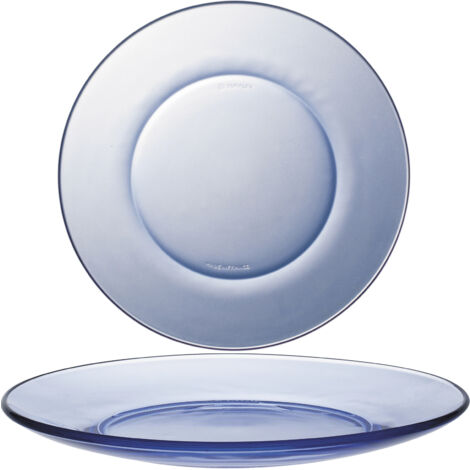 Assiette à dessert Duralex LYS MARINE bleue, diamètre 190 mm - lot de 6