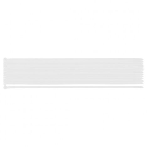 Colliers de serrage extrêmes 12,0 × 700 mm, blancs, 50 pièces. (1/5)