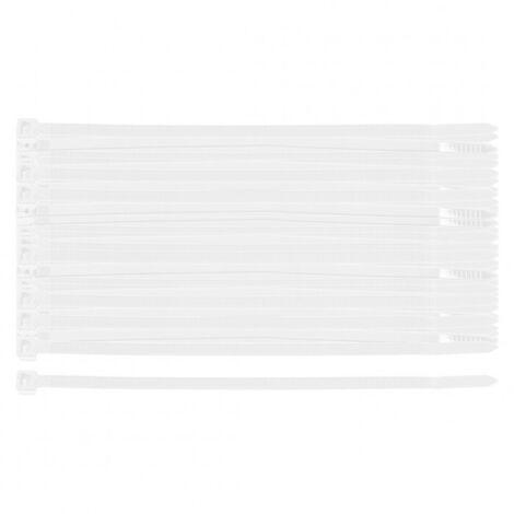 Colliers de serrage extrêmes 4,8 × 150 mm, blancs, 100 pièces. (1/5)