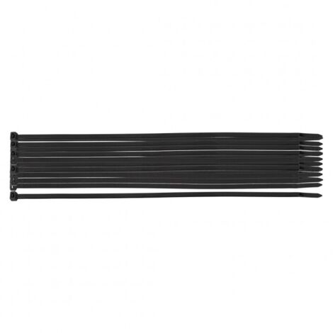 Colliers de serrage extrêmes 3,6 × 200 mm, noirs, 20 pièces. (1/5)